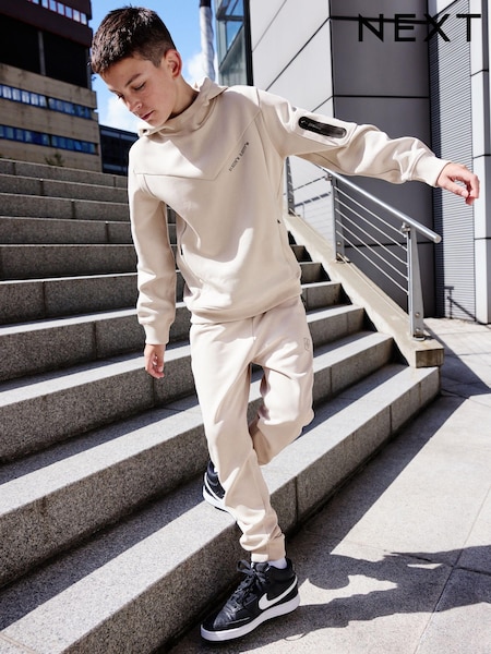 Neutral Sporty Hoodie and Joggers Set (3-16yrs) (999710) | 135 QAR - 172 QAR