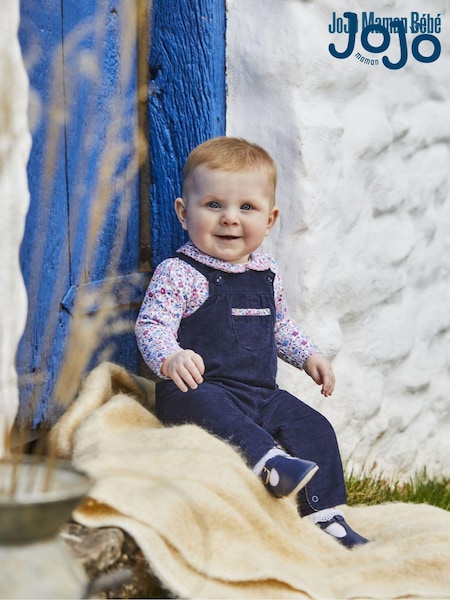 JoJo Maman Bébé Periwinkle Ditsy Peter Pan Body (9BD009) | €23