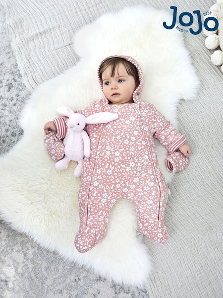 Jojo Maman Bébé Mouse Print Cosy Pramsuit (9DN637) | ‏184‏₪