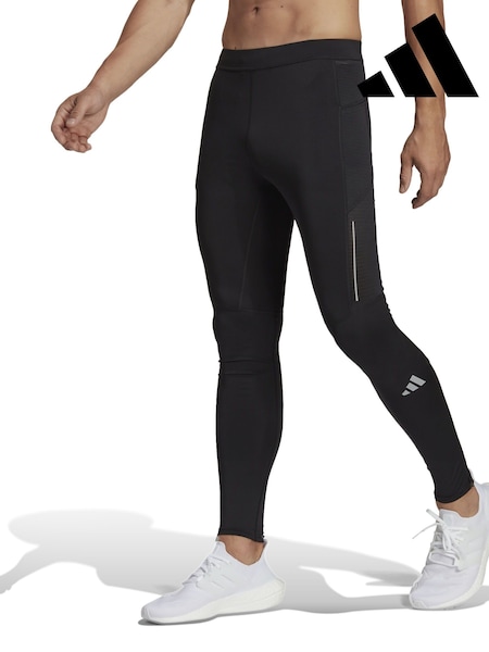 adidas Black Own The Run Leggings (9G0593) | $96