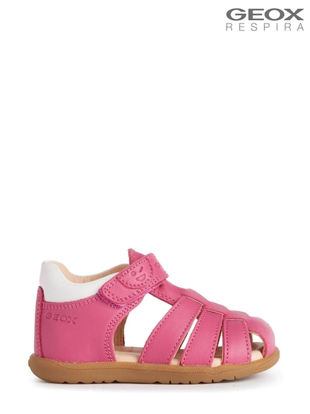 Geox Baby Girls Macchia Pink First Steps Shoes (A00195) | 354 LEI