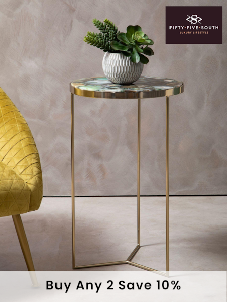 Fifty Five South Vita Round Side Table (A00468) | €424