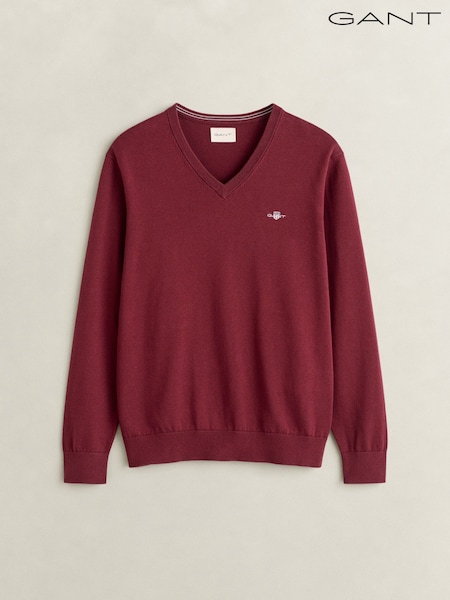 Қызыл - Regular Gant V-neck Jumper