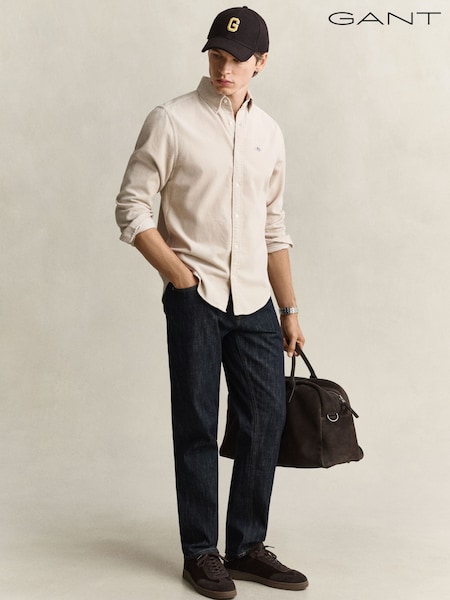 Natural - Regular Gant Regular Fit Corduroy Shirt