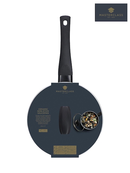 Masterclass Grey 20cm Ceramic Coated Saucepan (A01588) | kr530