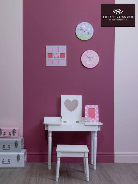 Fifty Five South White Childrens Dressing Table and Chair (A01911) | €171