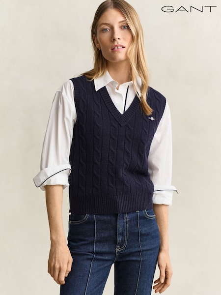 Mavi - Gant Lambswool Cable Knit Vest