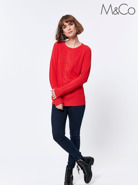 M&Co Orange Cable Front Jumper (A03087) | 11 €