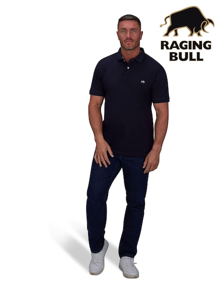 Laivasto Sininen - Raging Bull Classic Organic Polo Shirt (A03208) | €77
