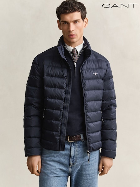 Blue - Regular Gant Lightweight Down Jacket