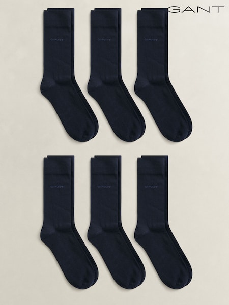 Көк - Regular Gant Soft Cotton Socks 6-pack