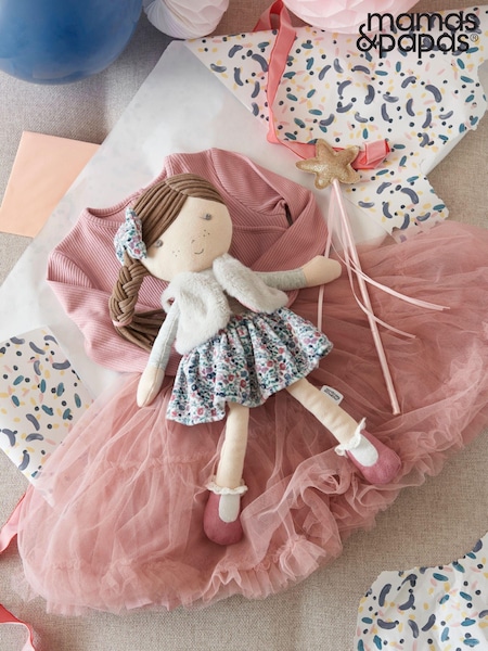 Mamas & Papas Grey Always Love You Soft Toy Bella Rag Doll (A04090) | €29