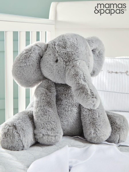 Mamas & Papas Grey Welcome to the World Soft Elephant Toy (A04092) | €29