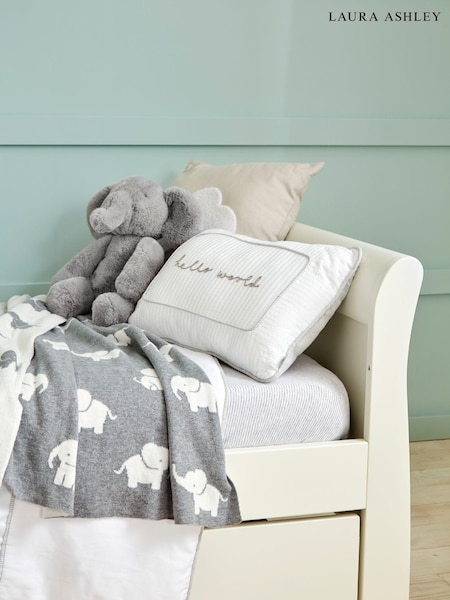 Mamas & Papas WTTW Grey Elephant Kids Knitted Blanket (A04114) | €44