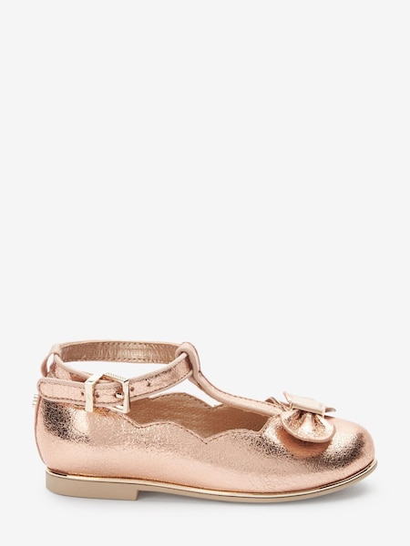 Baker by Ted Baker Rose Gold Mary Jane Shoes (A05830) | 32 €