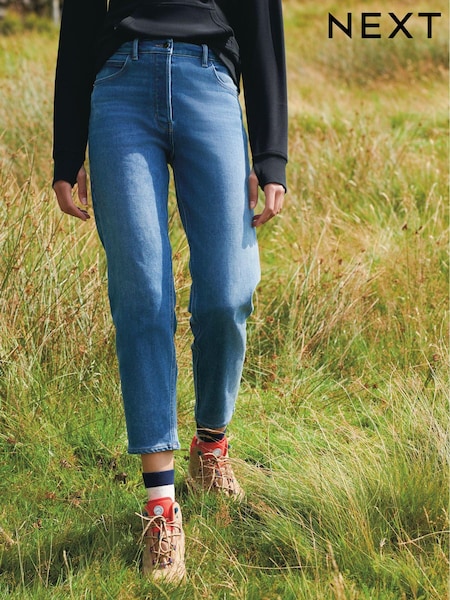 Mid Blue Denim Outdoor Cosy Heat Retaining Jeans (A08709) | €18