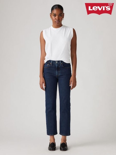 Blå - Levi's® 501® Original Croppade Jeans