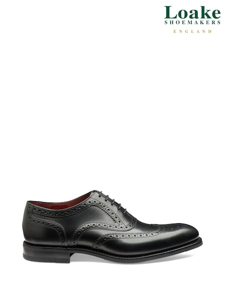 Черный - Loake Kerridge Calf Leather Brogue Shoes (A09556) | €264