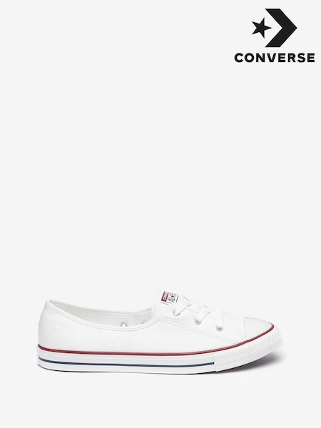 Converse White Ballet Lace Trainers (A10767) | R$ 495