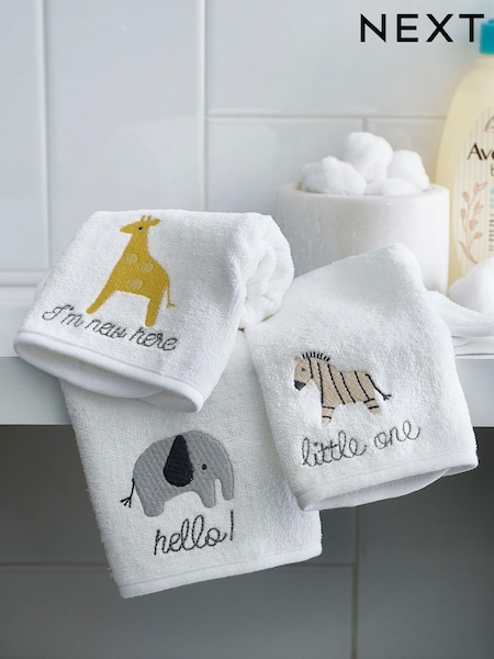 3 Pack 100% Cotton Face Cloth Towels (A10848) | 13 €
