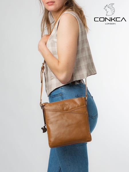 Conkca Avril Leather Cross-Body Bag (A10992) | $68