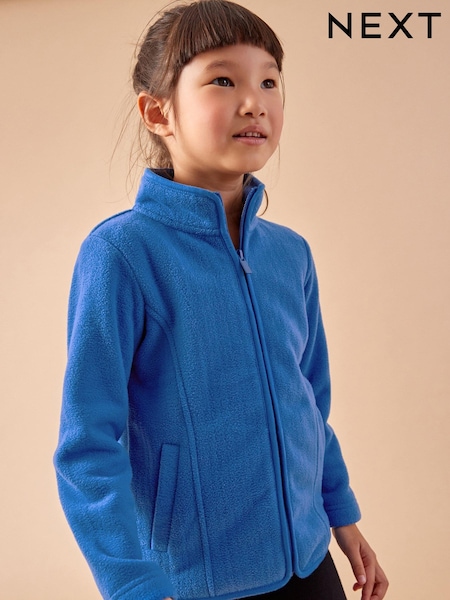 Modrá - Zip-up Fleece Jacket With Pockets (3-16yrs) (A11493) | 360 Kč - 550 Kč