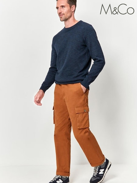 M&Co Brown Cargo Trousers (A11502) | €10