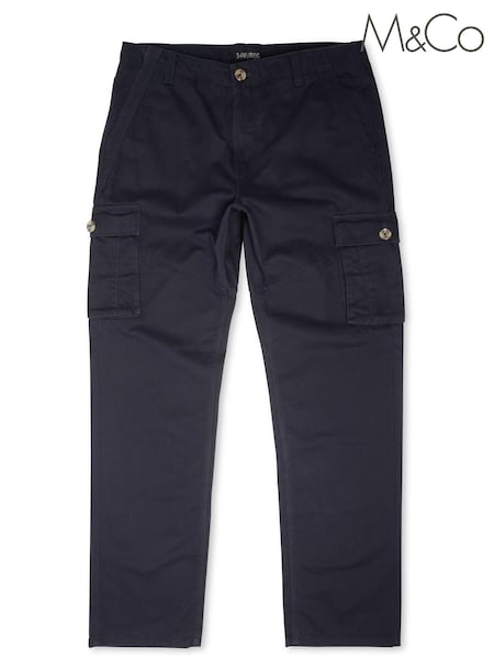 M&Co Blue Cargo Trousers (A11503) | €10
