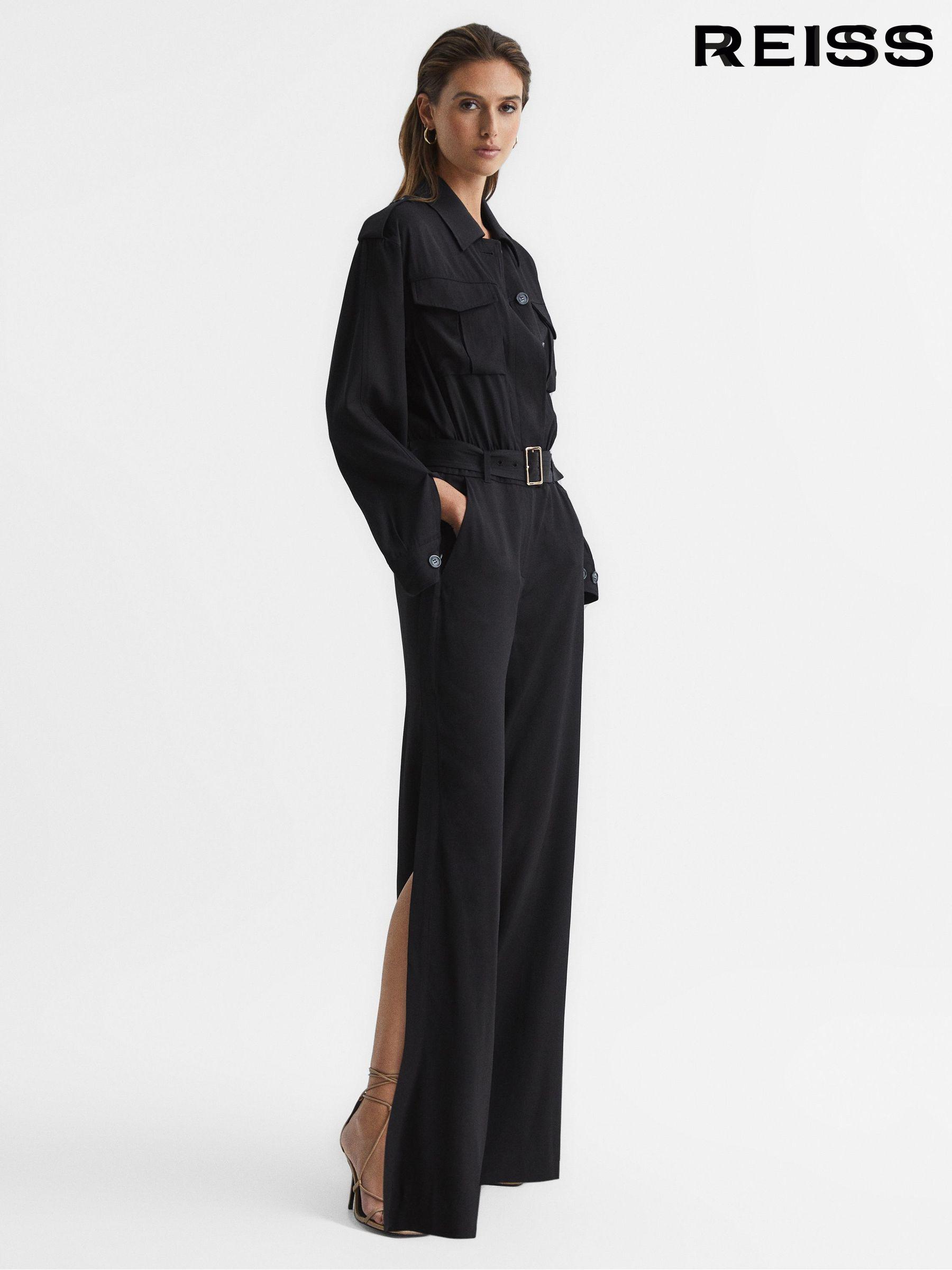 Women s Reiss Black Long Sleeve Jumpsuitsandplaysuits Next Luxembourg