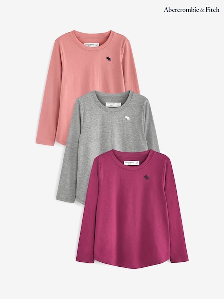 Abercrombie & Fitch Multi Three Pack Long Sleeve T-Shirts (A11866) | 42 €