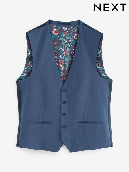 Blue Motion Flex Stretch Wool Blend Suit: Waistcoat (A13713) | €18