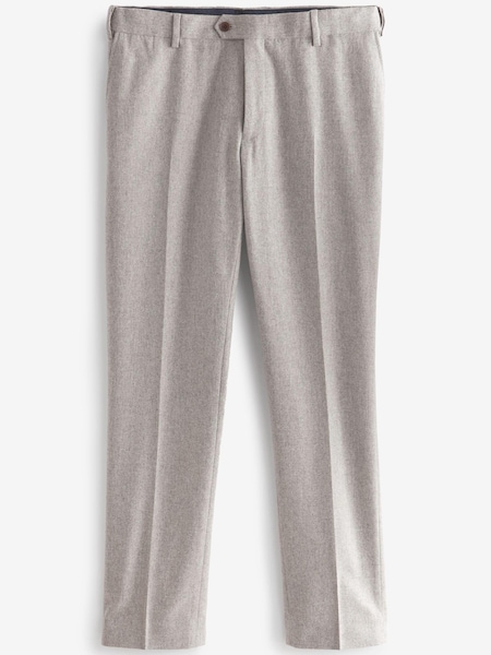 Taupe Slim Wool Blend Donegal Suit: Trousers (A13735) | €12
