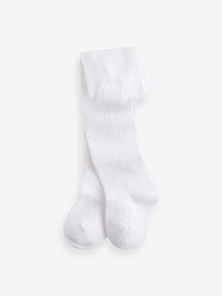 White Baby Pelerine Tights 1 Pack (0mths-2yrs) (A14001) | € 4