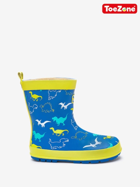 ToeZone Blue Dinosaur Wellies (A14378) | € 13