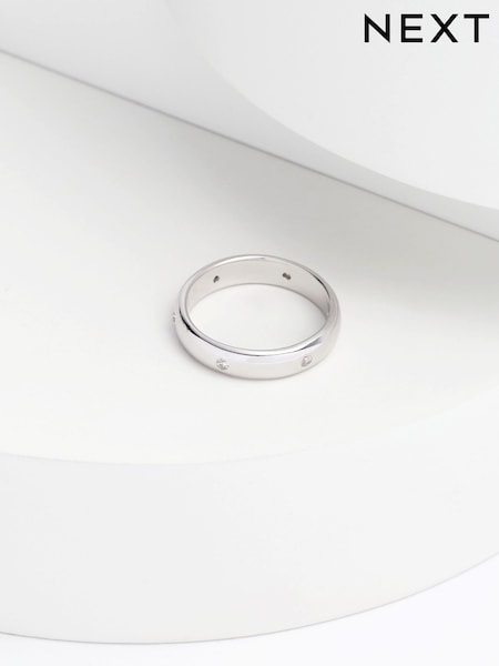 Sterling Silver Collection Luxe Sterling Silver Cubic Zirconia Ring (A16239) | €33