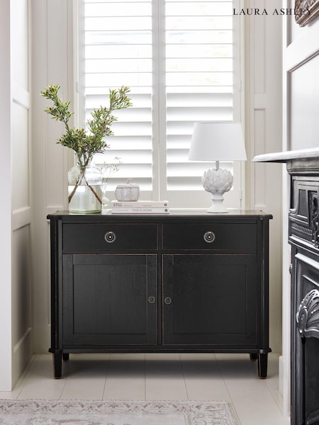 Laura Ashley Black Henshaw Two Doors Two Drawers Sideboard (A18937) | €1,084