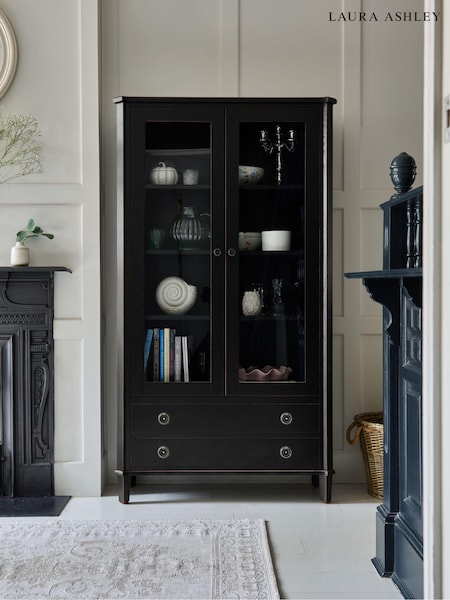 Laura Ashley Black Henshaw 2 Door 2 Drawer Display Unit (A18938) | €1,732.50