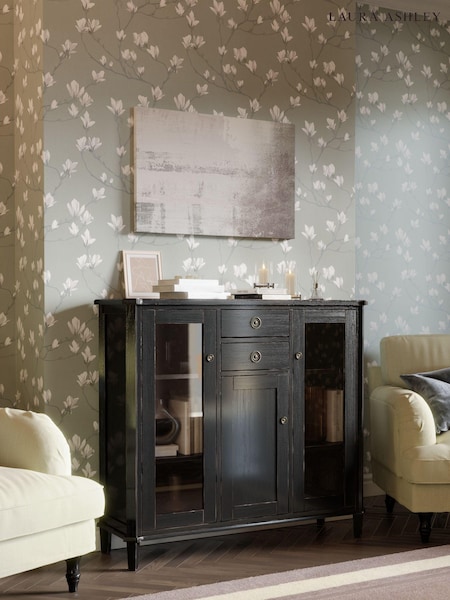 Laura Ashley Black Henshaw 3 Door 2 Drawer Low Display Unit (A18940) | €1,480.50