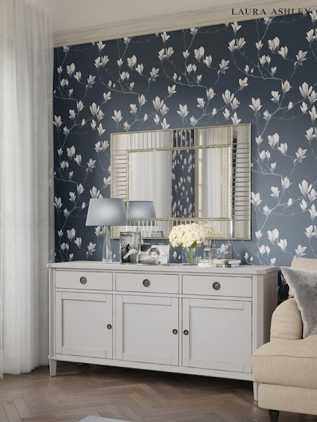 Laura Ashley Pale Steel Henshaw Three Doors Three Drawers Sideboard (A18951) | €1,512