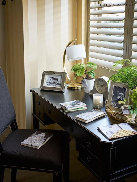 Laura Ashley Black Henshaw 5 Drawer Desk (A18965) | €1,165.50