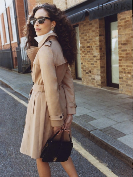 Hobbs Brown Trench Coat (A19546) | €253