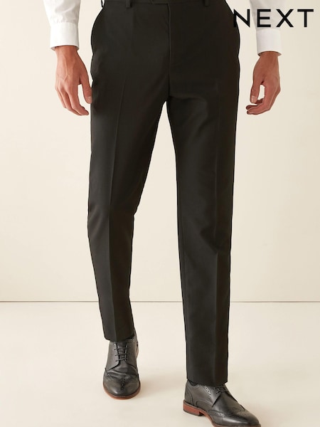 Black Relaxed Tapered Suit Trousers (A19591) | €13