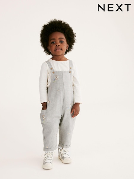 siva - Embroidered Dungarees (3mths-7yrs) (A20118) | € 18 - € 21