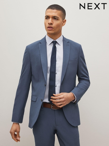 Blue Slim Motion Flex Stretch Suit Jacket (A20196) | €8