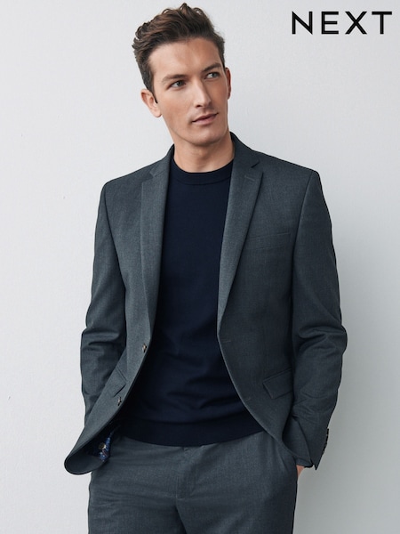 Grey Slim Fit Motionflex Stretch Suit (A20217) | €16