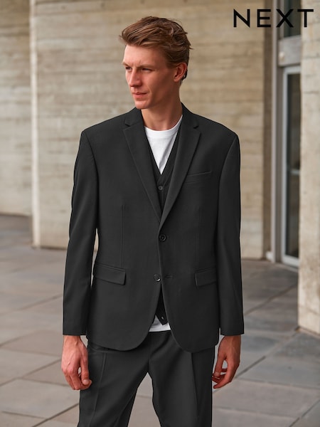 Black Oversized Motionflex Stretch Suit (A20248) | LEI 315