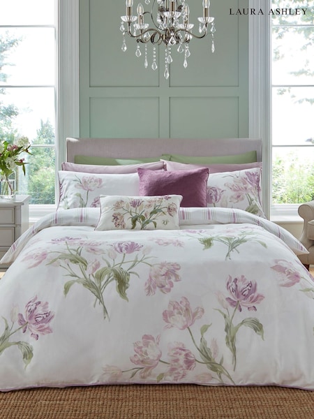 Laura Ashley 220 Thread Count Gosford 100% Cotton Duvet Cover And Pillowcase Set (A24272) | € 82 - € 141