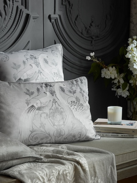 Laura Ashley Silver Tregaron Cushion (A24288) | €34