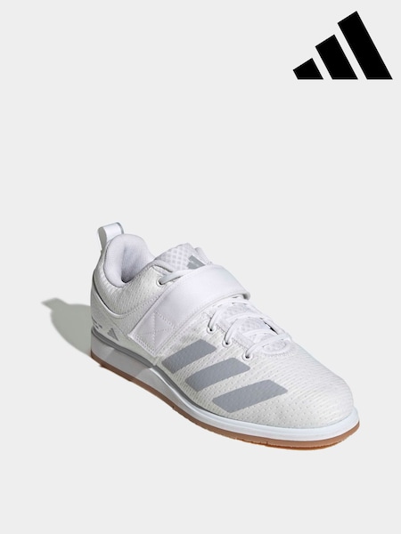 White - Regular Adidas Powerlift 5 Weightlifting Shoes