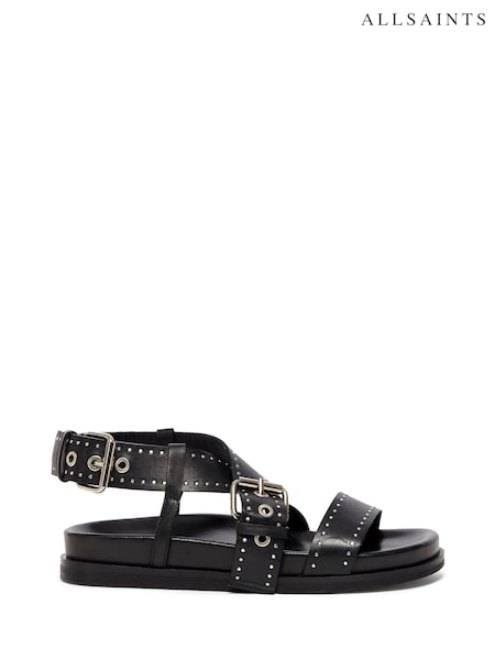 AllSaints Black Nina Sandals (A26506) | 10,754 UAH